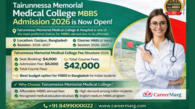 Tairunnessa Memorial Medical College Fee 2026